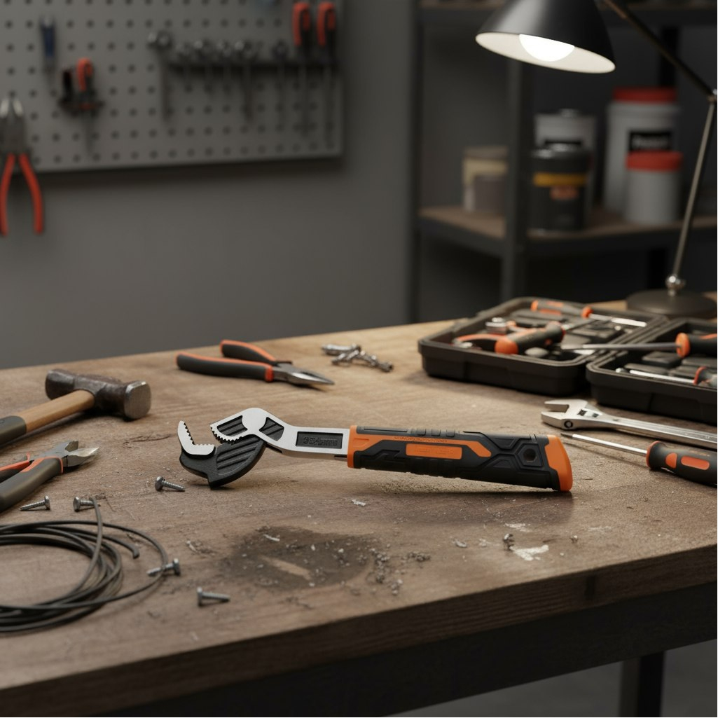 Ключ самозажимной Sturm 1045-34-250, универсальный, 40Cr сталь, 250 мм