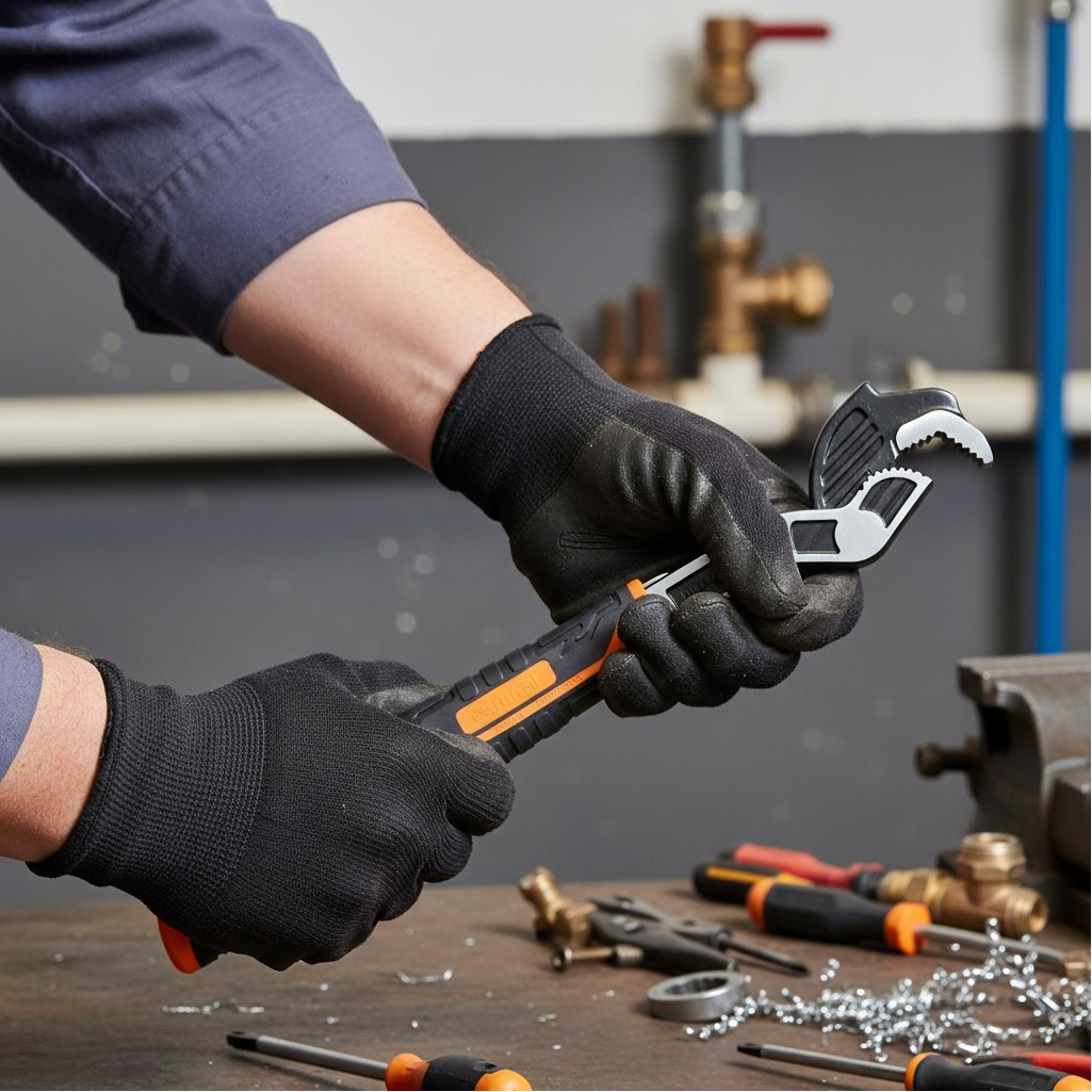 Ключ самозажимной Sturm 1045-34-250, универсальный, 40Cr сталь, 250 мм