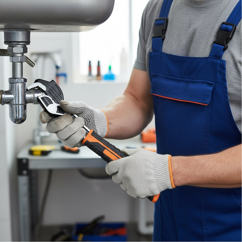 Ключ самозажимной Sturm 1045-34-250, универсальный, 40Cr сталь, 250 мм