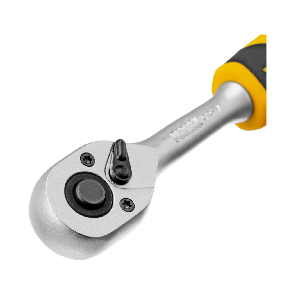 Ключ трещоточный с реверсом Denzel 14031, полупрофессиональный, 1/4