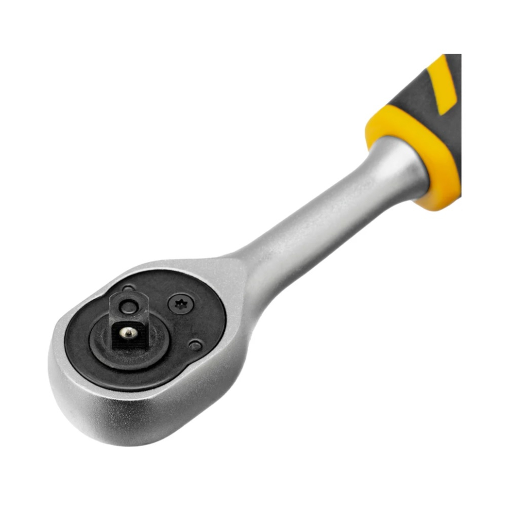 Ключ трещоточный с реверсом Denzel 14031, полупрофессиональный, 1/4