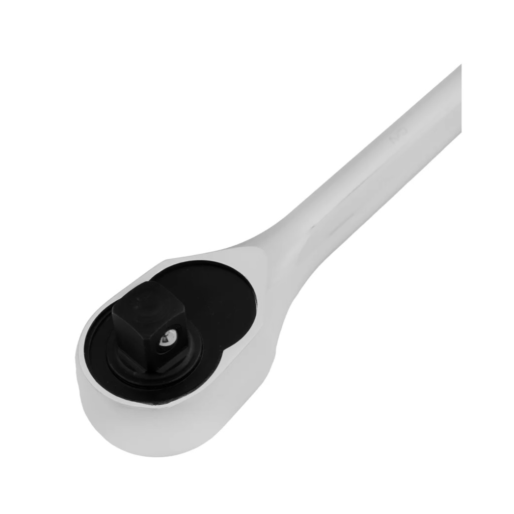 Ключ трещоточный с реверсом Gross 14052, цельнометаллический, 255 мм, хром