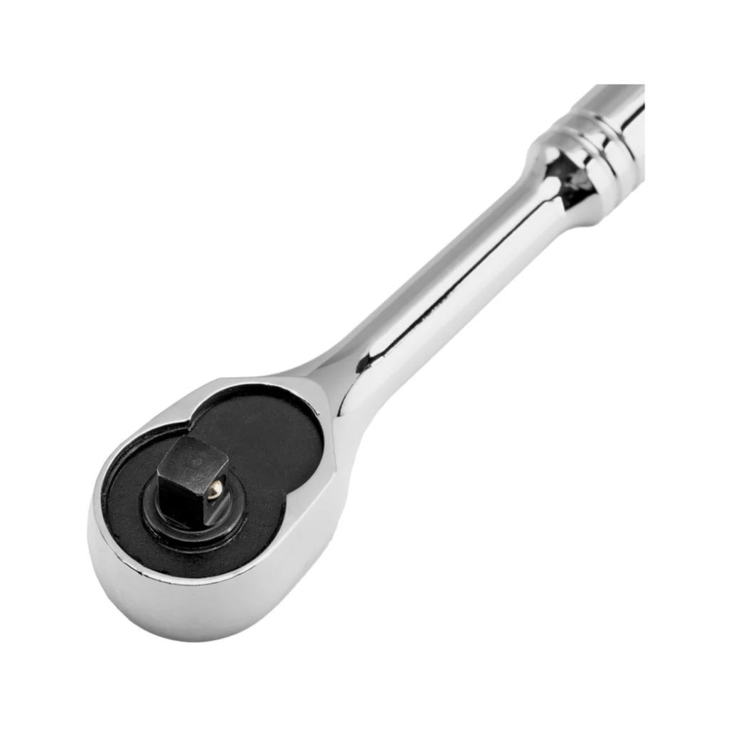 Ключ трещоточный с реверсом Gross 14050, цельнометаллический, 1/4