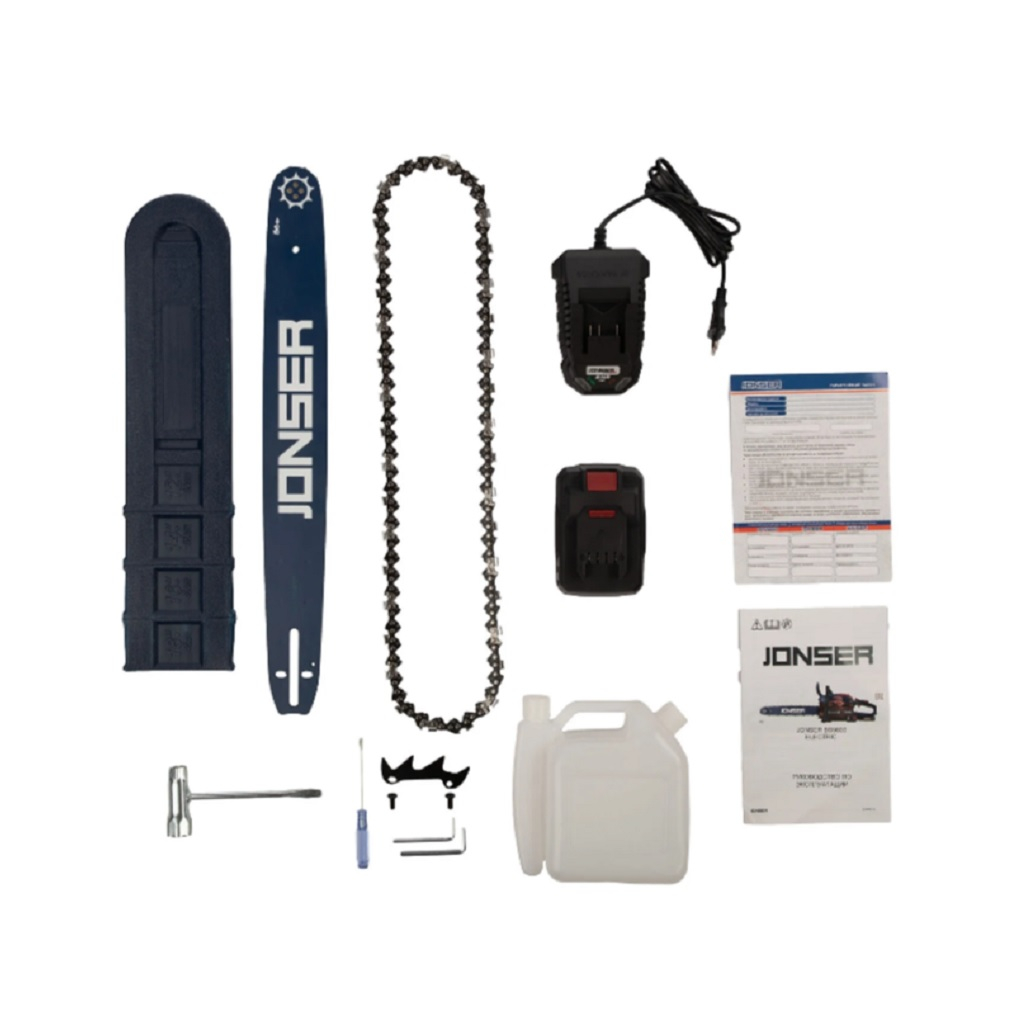 Бензопила Jonser BS 5800E, цепная, ручной электростартер, 58 куб.см, 5.8 кВт