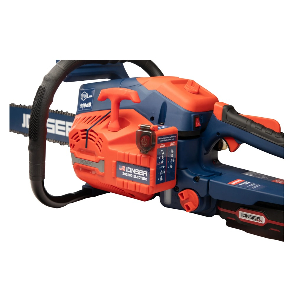 Бензопила Jonser BS 5800E, цепная, ручной электростартер, 58 куб.см, 5.8 кВт