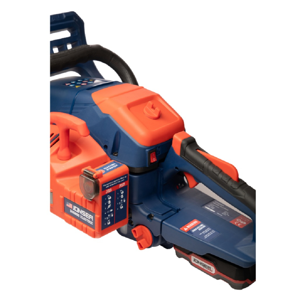 Бензопила Jonser BS 5800E, цепная, ручной электростартер, 58 куб.см, 5.8 кВт