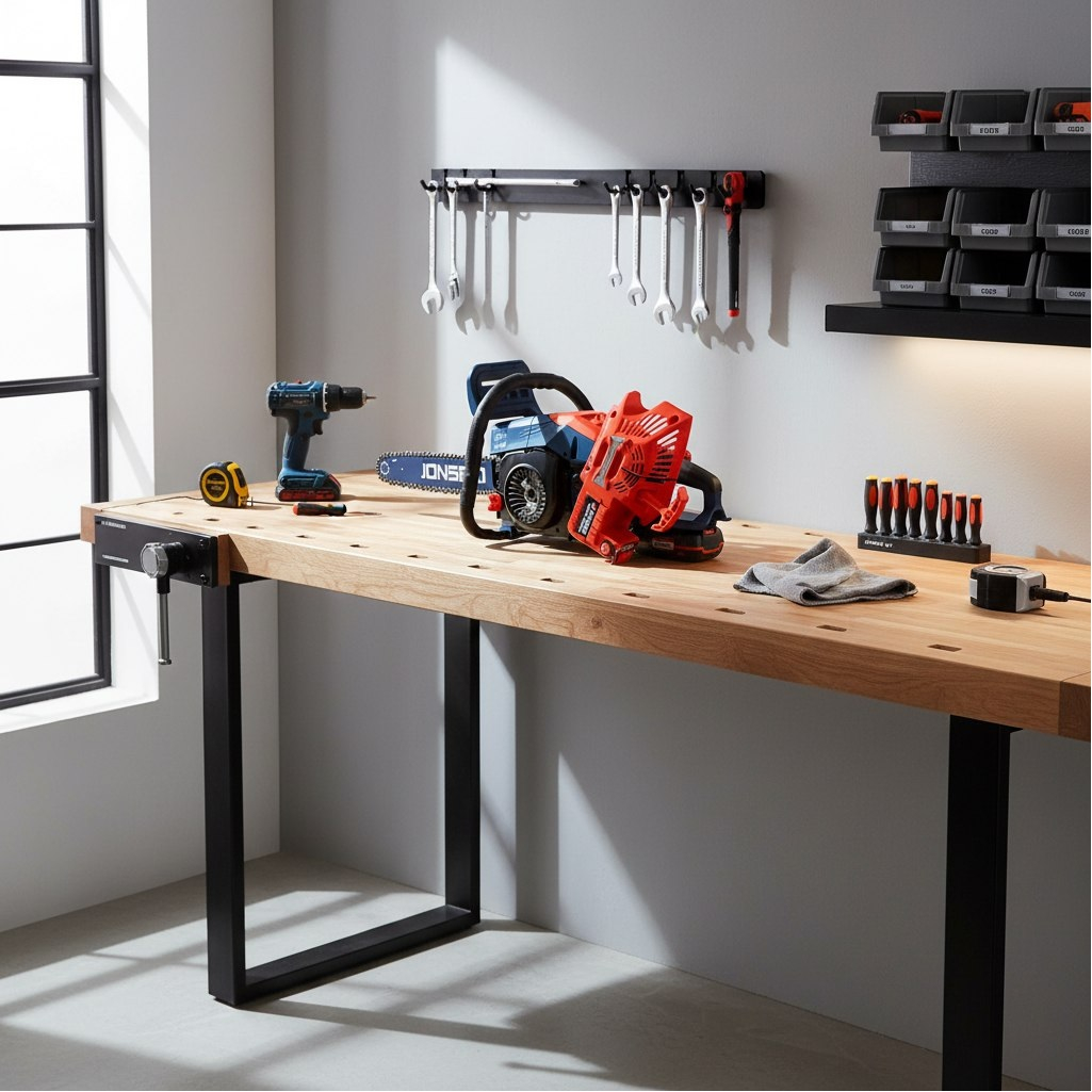 Бензопила Jonser BS 5800E, цепная, ручной электростартер, 58 куб.см, 5.8 кВт