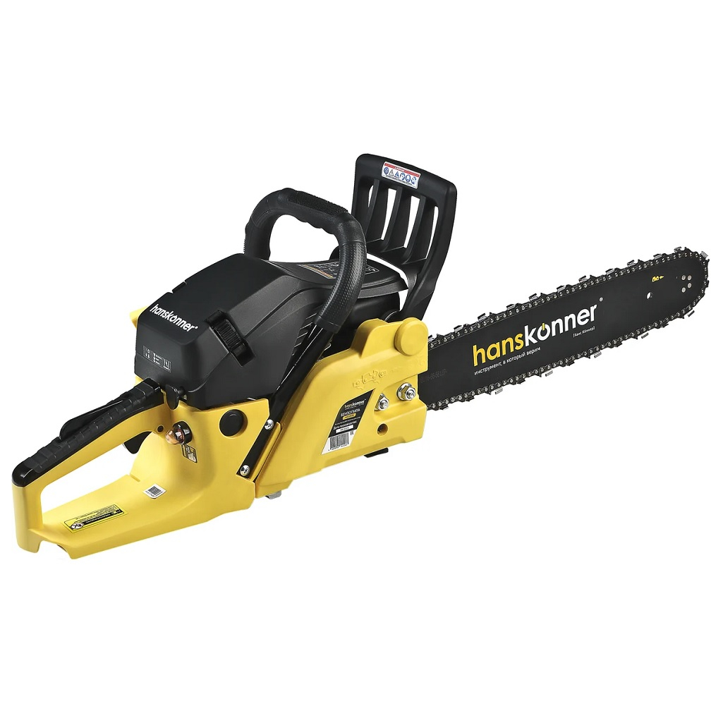 Бензопила Hanskonner HGC4516, цепная, бензиновая, 45 куб.см, 1.6 кВт