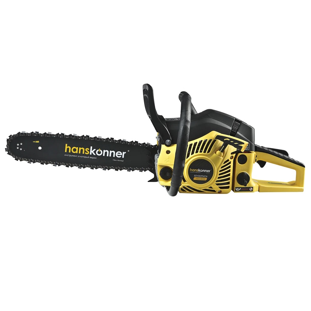 Бензопила Hanskonner HGC4516, цепная, бензиновая, 45 куб.см, 1.6 кВт