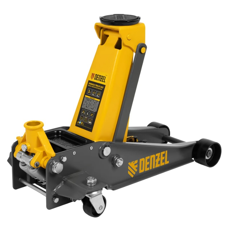 Домкрат Denzel гидравлический подкатной 3 т (125-470мм) 51260