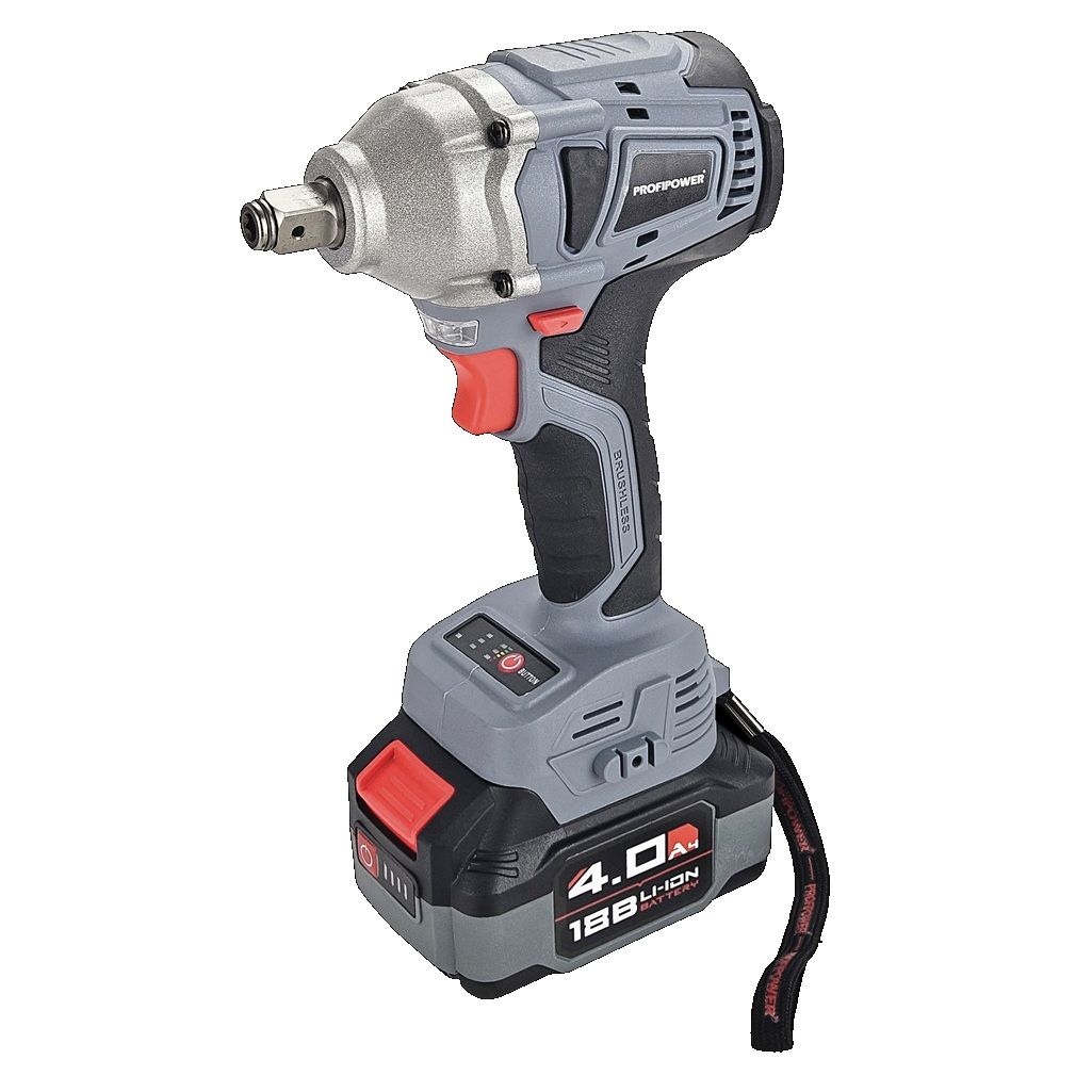 Гайковерт аккумуляторный Profipower MKDTW-18B, 18 В, 330 Нм, 2 акк. х 4.0Ah+з.у.