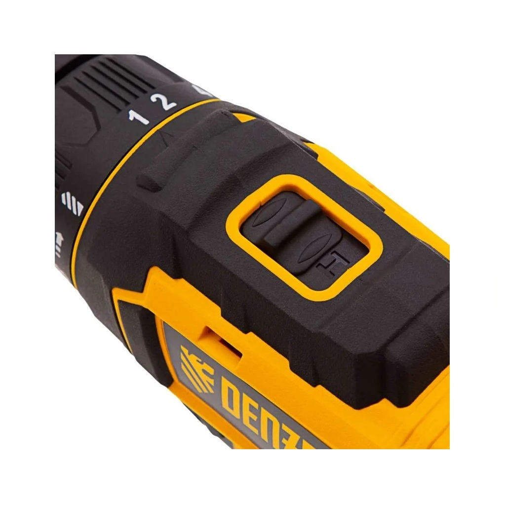 Дрель-шуруповерт аккумуляторная Denzel CDL-18-02BM, 18 В, 30 Нм, 2 акк.+з.у