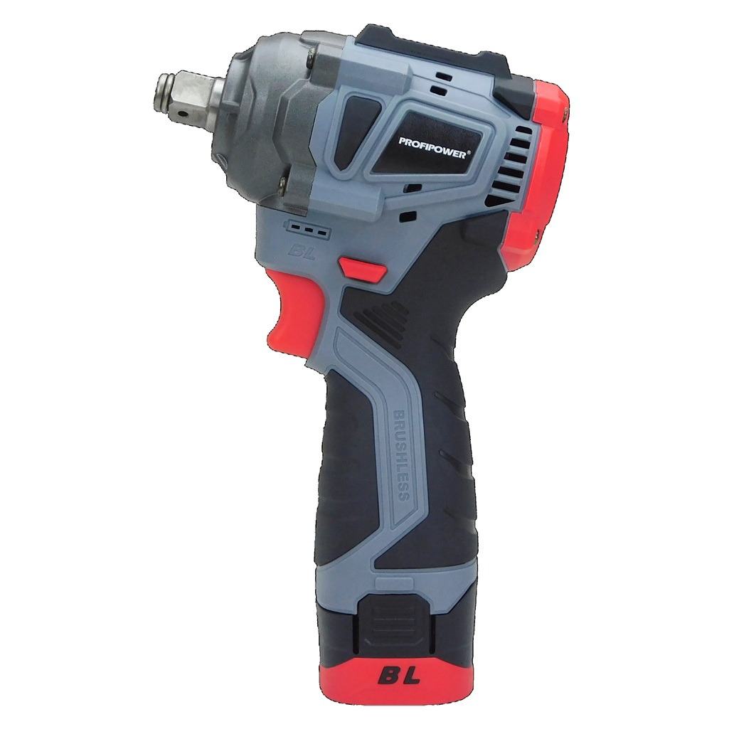 Гайковерт аккумуляторный Profipower BL-163, бесщеточный, 16 В, 260 Hм, 2 акк. х 2.0 Ah+з.у.