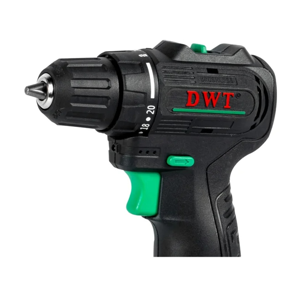 Дрель аккумуляторная DWT ABSP-12 DN-2 BMC, бесщеточный, 2 скорости, Li-Ion, 12 В