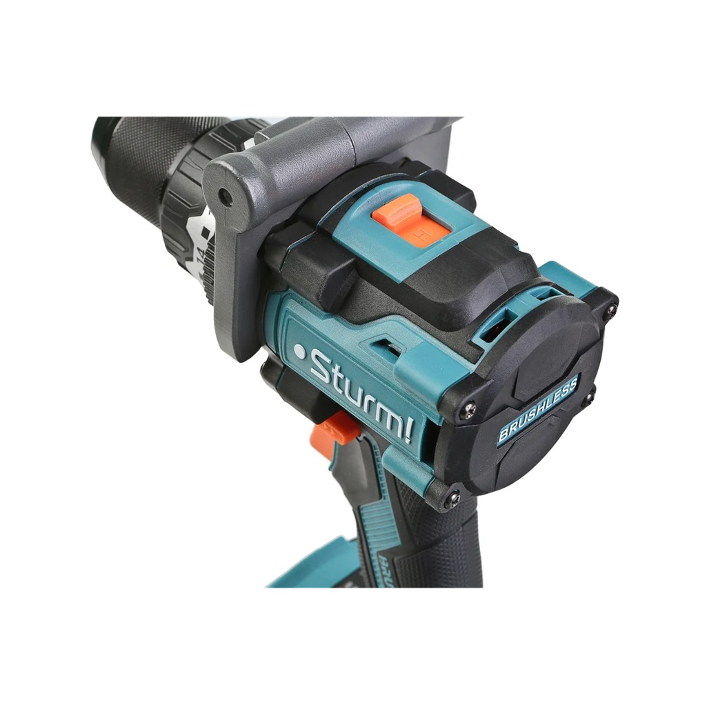 Дрель-шуруповерт аккумуляторная ударная Sturm CD1655BLI, 18 В, 130 Hм, 1 акк. х 4.0 Ah+з.у