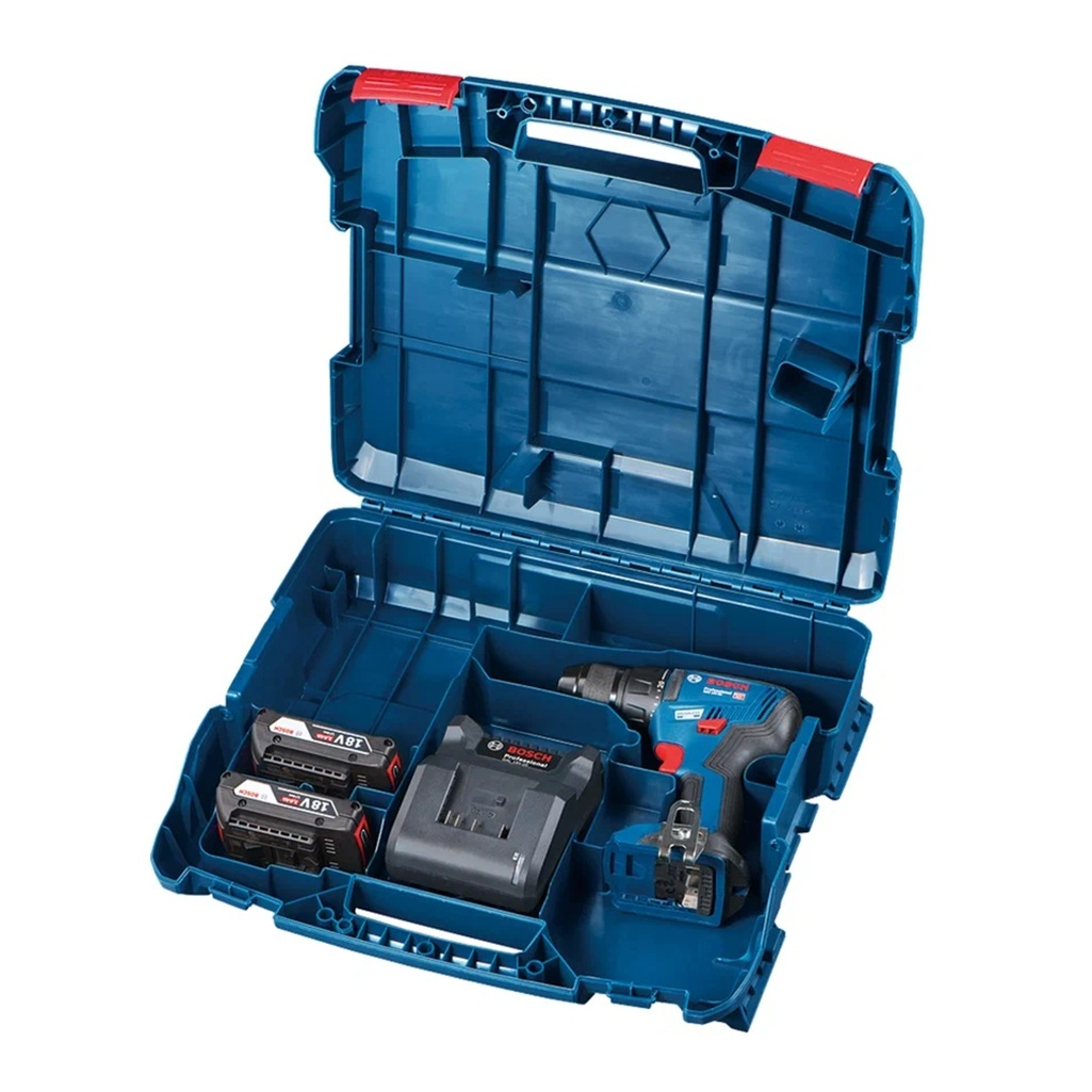 Дрель-шуруповерт аккумуляторная ударная Bosch GSB 18V-50, 18 В, 2 акк. х 2 Ah+з.у.
