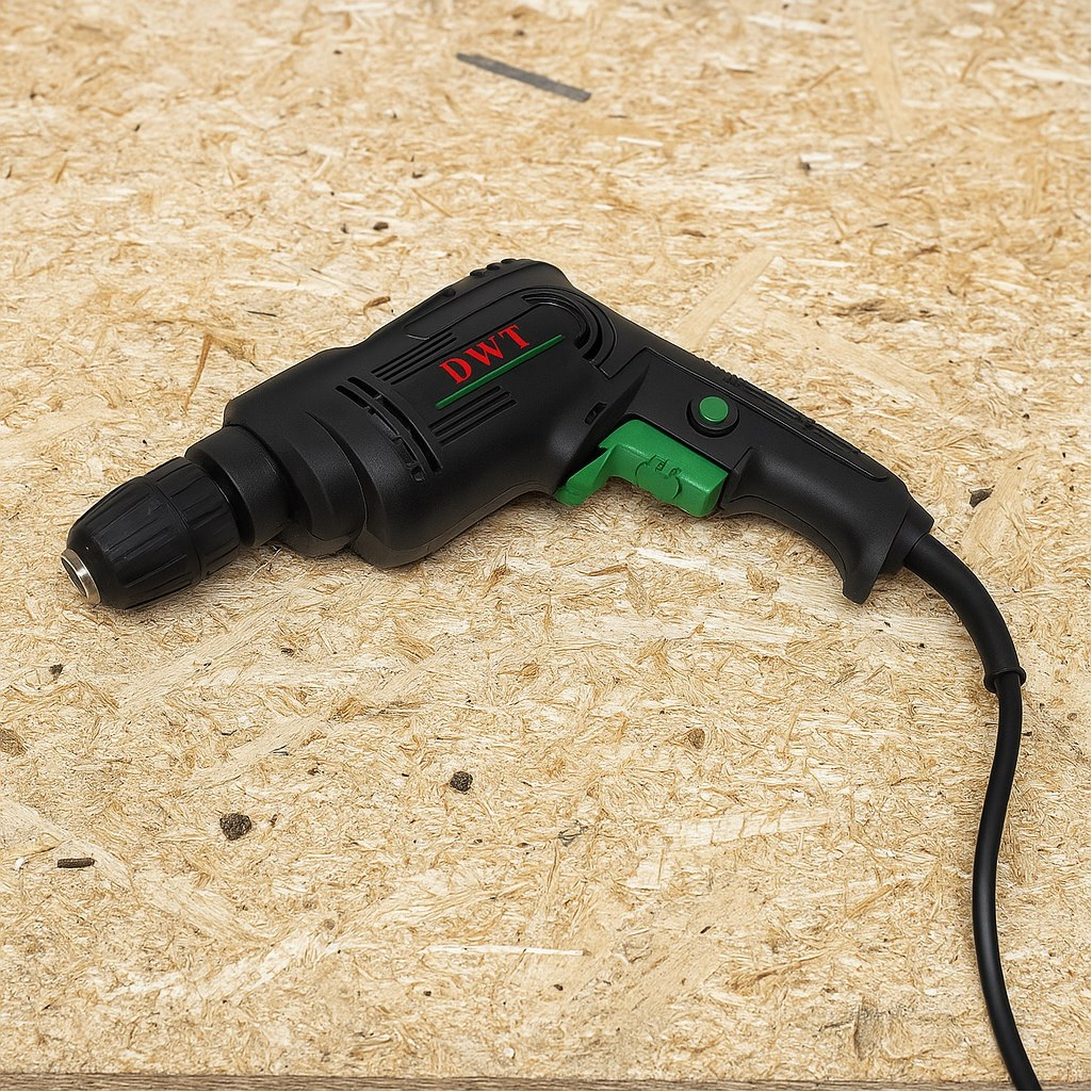 Дрель безударная DWT BMP06-10 C, сетевая, щеточный двигатель, 600 Вт