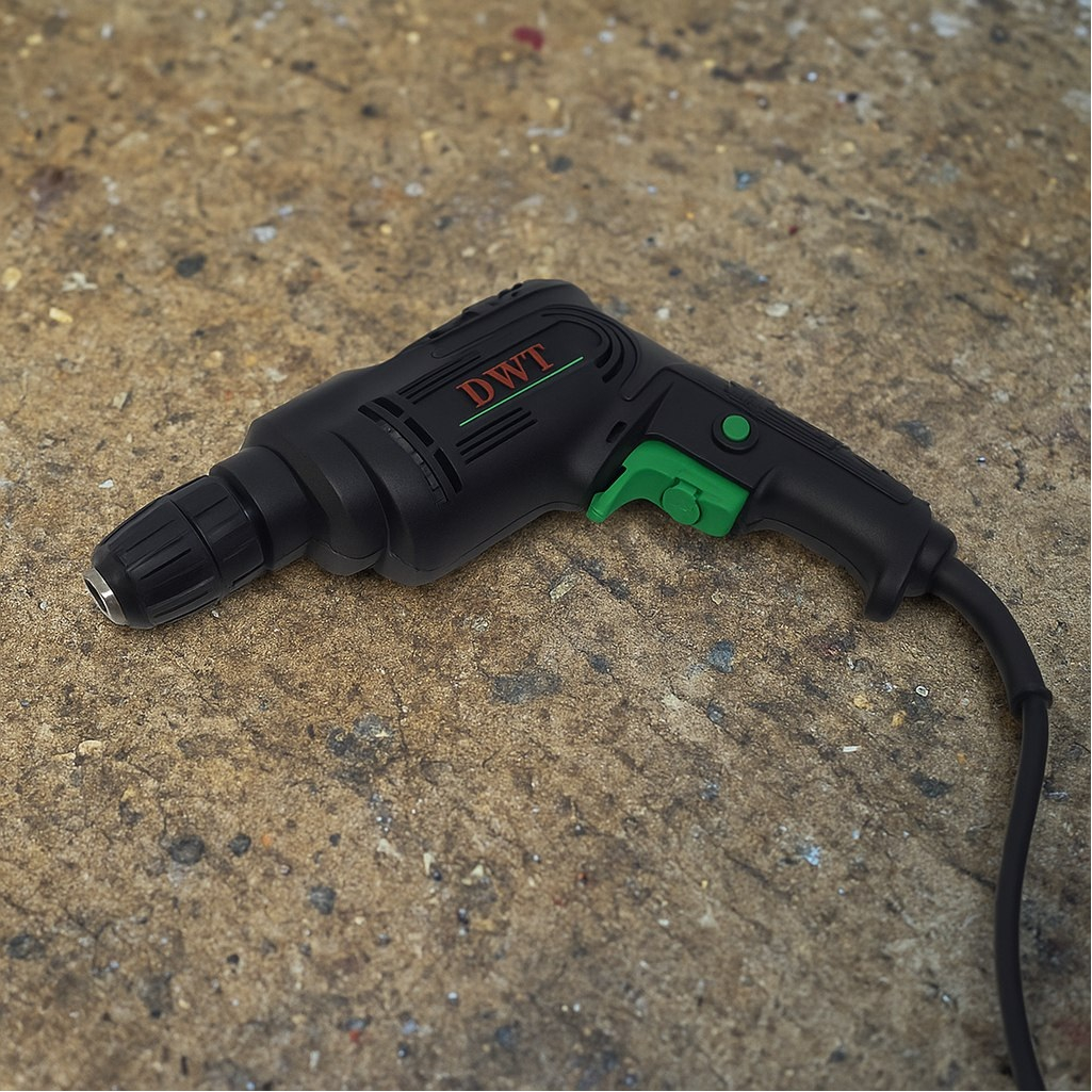 Дрель безударная DWT BMP06-10 C, сетевая, щеточный двигатель, 600 Вт