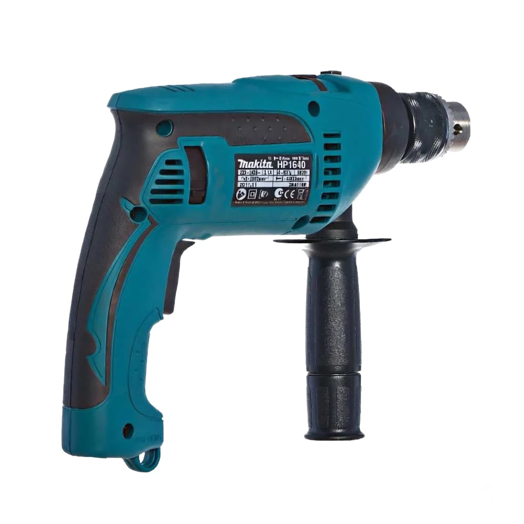 Дрель ударная Makita HP1640K, реверс, 680 Вт, 44800 уд/мин, 2800 об/мин, регулировка скорости и частоты ударов