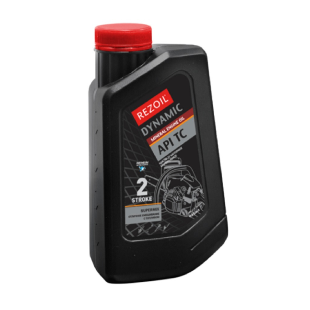 Масло минеральное Rezoil Dynamic 03.008.00004, двухтактное, для садовой техники, 0.946 л