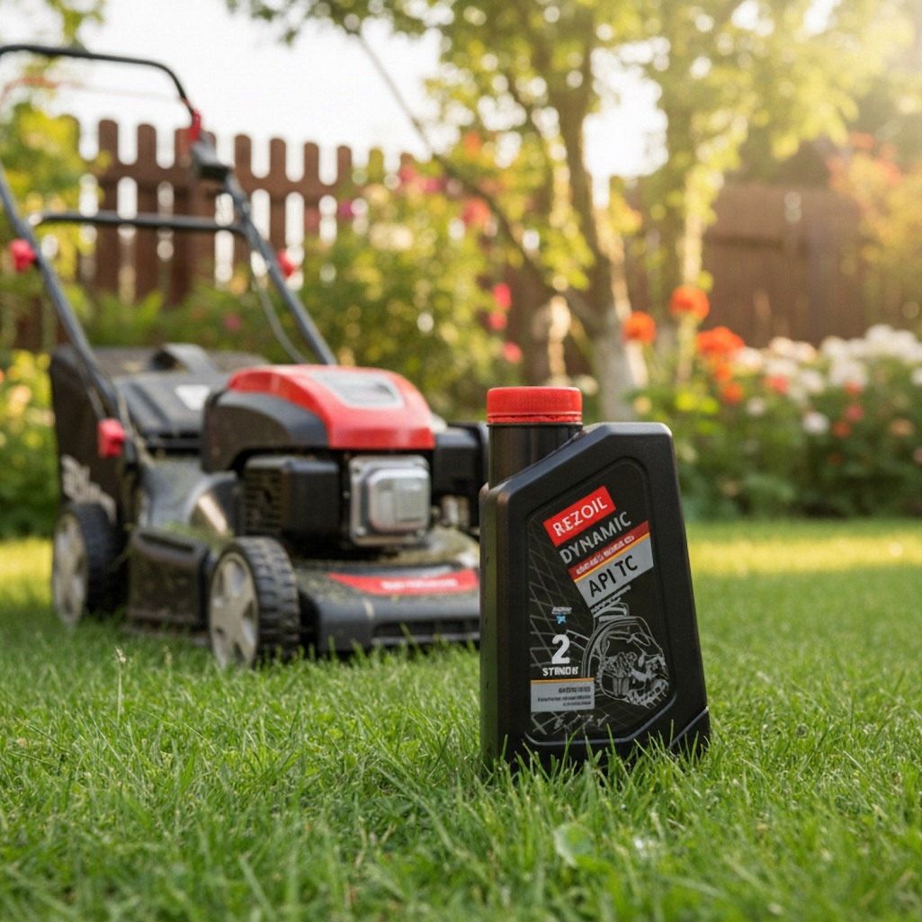 Масло минеральное Rezoil Dynamic 03.008.00004, двухтактное, для садовой техники, 0.946 л