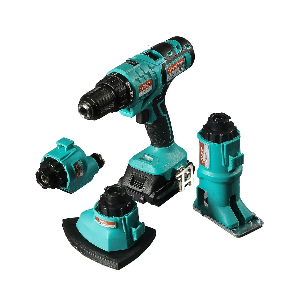 Мультитул аккумуляторный Sturm! CMT1801 1BatterySystem, 18 В, 2 акк. х 2.0Ah + з.у.