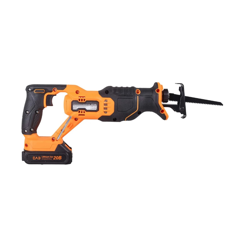Аккумуляторная сабельная пила Вихрь АСП-20Li, 20 В, 1 аккумулятор, 2.0 Ah, зарядное устройство