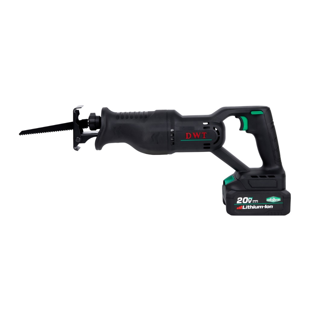 Пила сабельная аккумуляторная DWT ASAP-20-4C2 BMC, 20 В, 2 Li-Ion аккумулятора, 4 Ач, зарядное устройство
