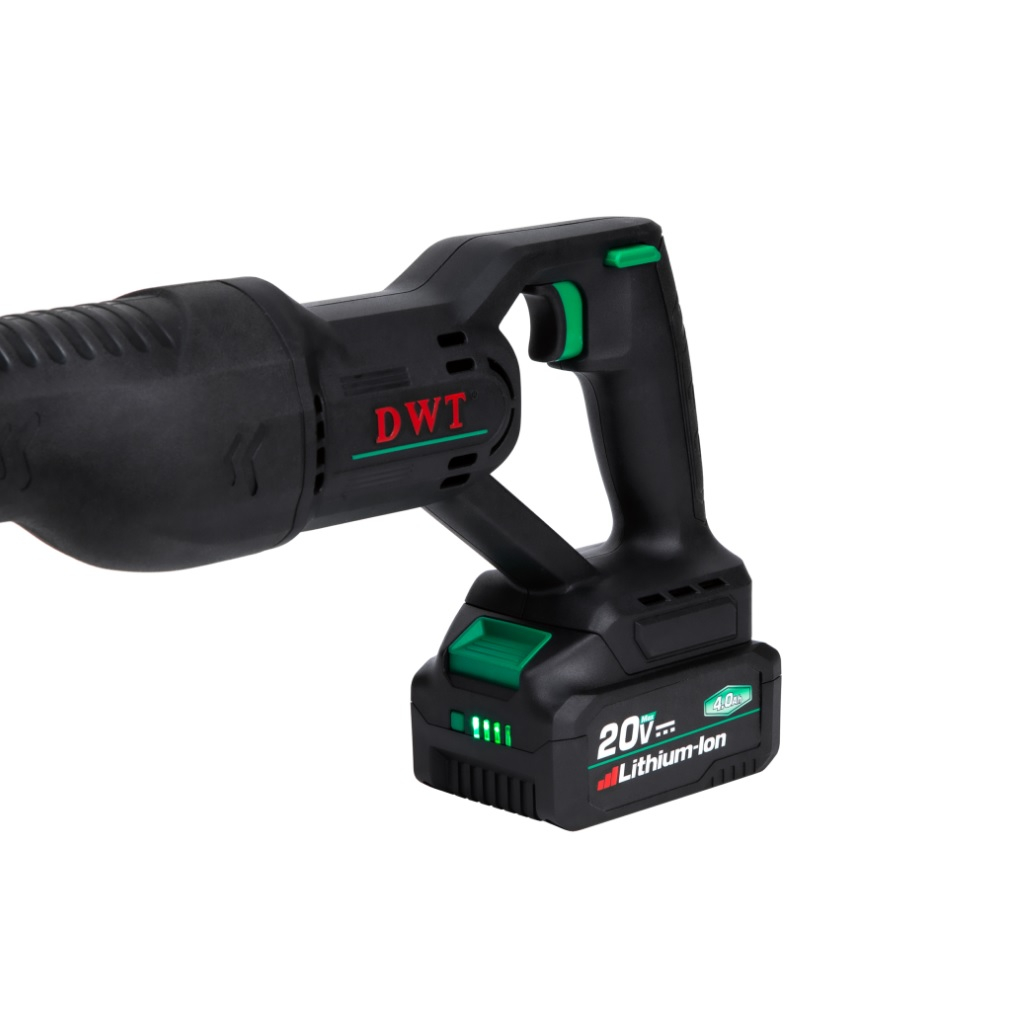 Пила сабельная аккумуляторная DWT ASAP-20-4C2 BMC, 20 В, 2 Li-Ion аккумулятора, 4 Ач, зарядное устройство