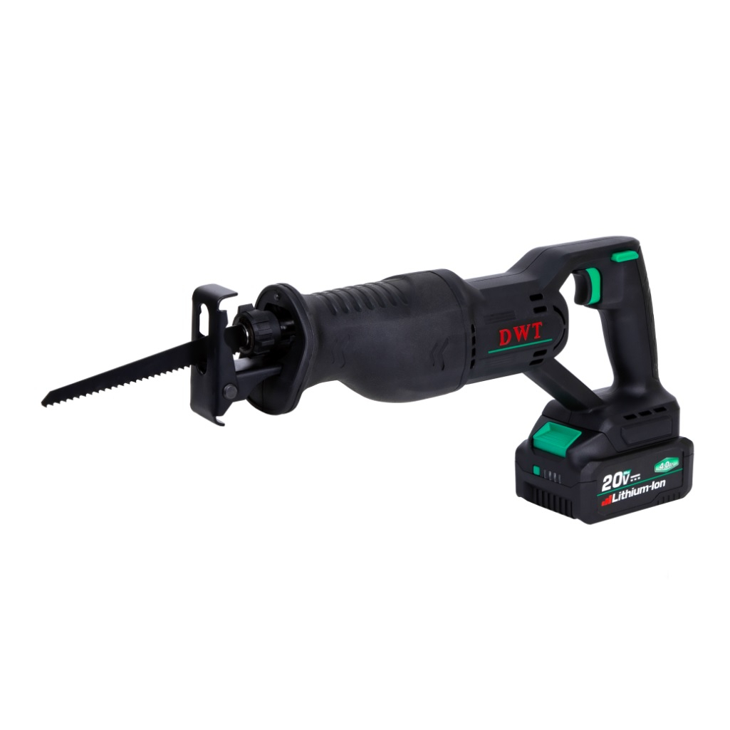 Пила сабельная аккумуляторная DWT ASAP-20-4C2 BMC, 20 В, 2 Li-Ion аккумулятора, 4 Ач, зарядное устройство