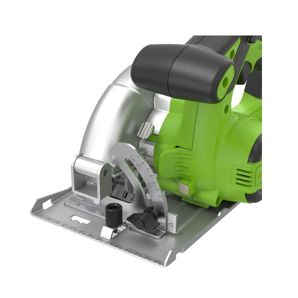 Пила дисковая аккумуляторная Greenworks GD24CS165, 1501607CUG, 24В, 1 акк. х 5.0 Ah+з.у