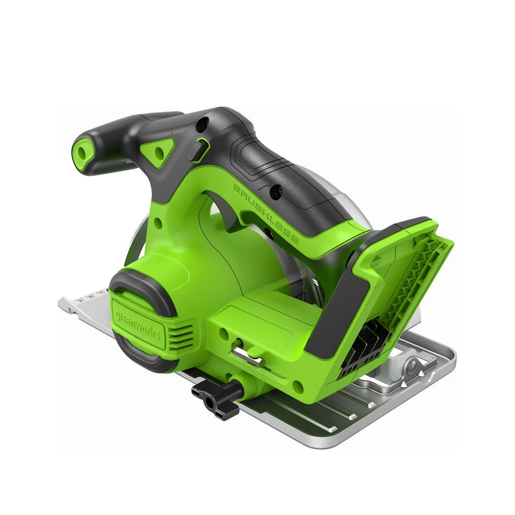 Пила дисковая аккумуляторная Greenworks GD24CS165, 1501607CUG, 24В, 1 акк. х 5.0 Ah+з.у