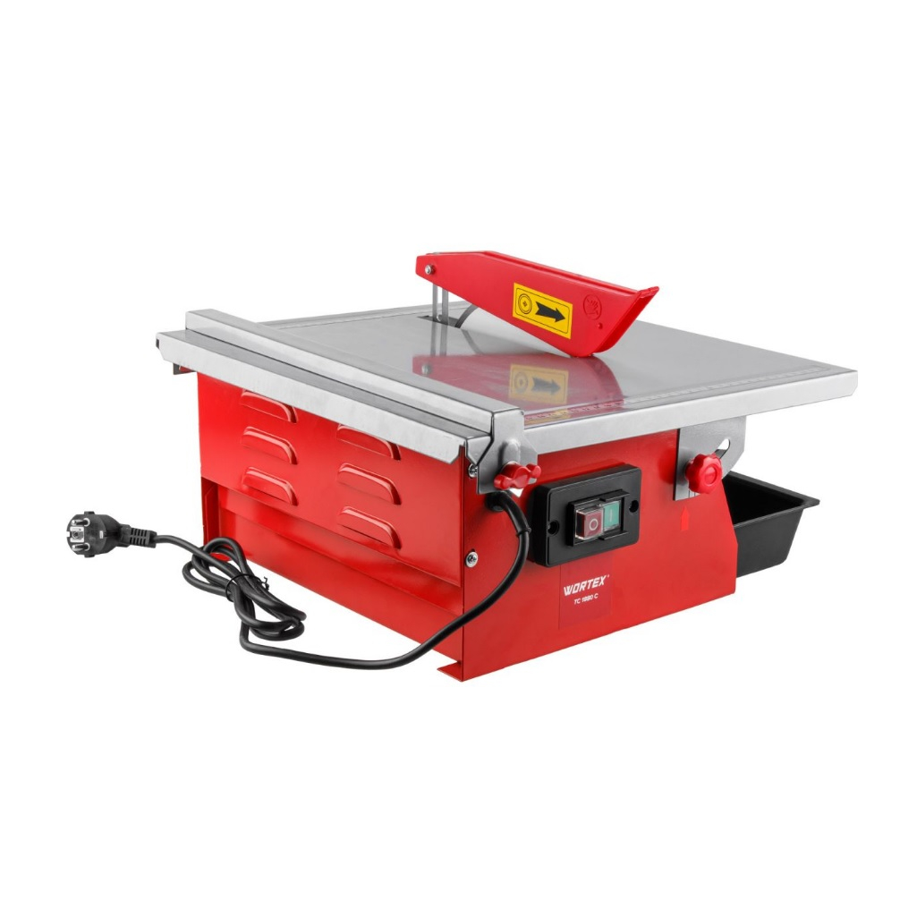 Плиткорез электрический Wortex TC 1880 C, 1318789, 600 Вт, 180х22.2 мм, до 34 мм, 2800 об. мин, водная система охлаждения