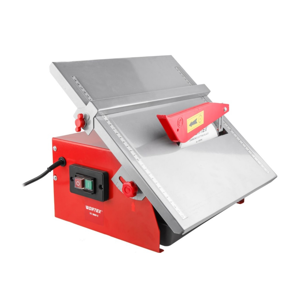 Плиткорез электрический Wortex TC 1880 C, 1318789, 600 Вт, 180х22.2 мм, до 34 мм, 2800 об. мин, водная система охлаждения