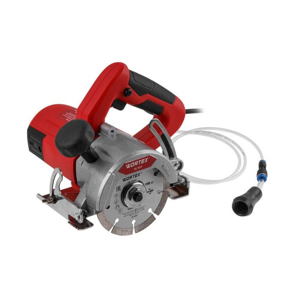 Плиткорез электрический Wortex TC 1117, 1319428, 1700 Вт, 115х22.2 мм, до 34 мм, 13800 об/мин, сухой и мокрый рез