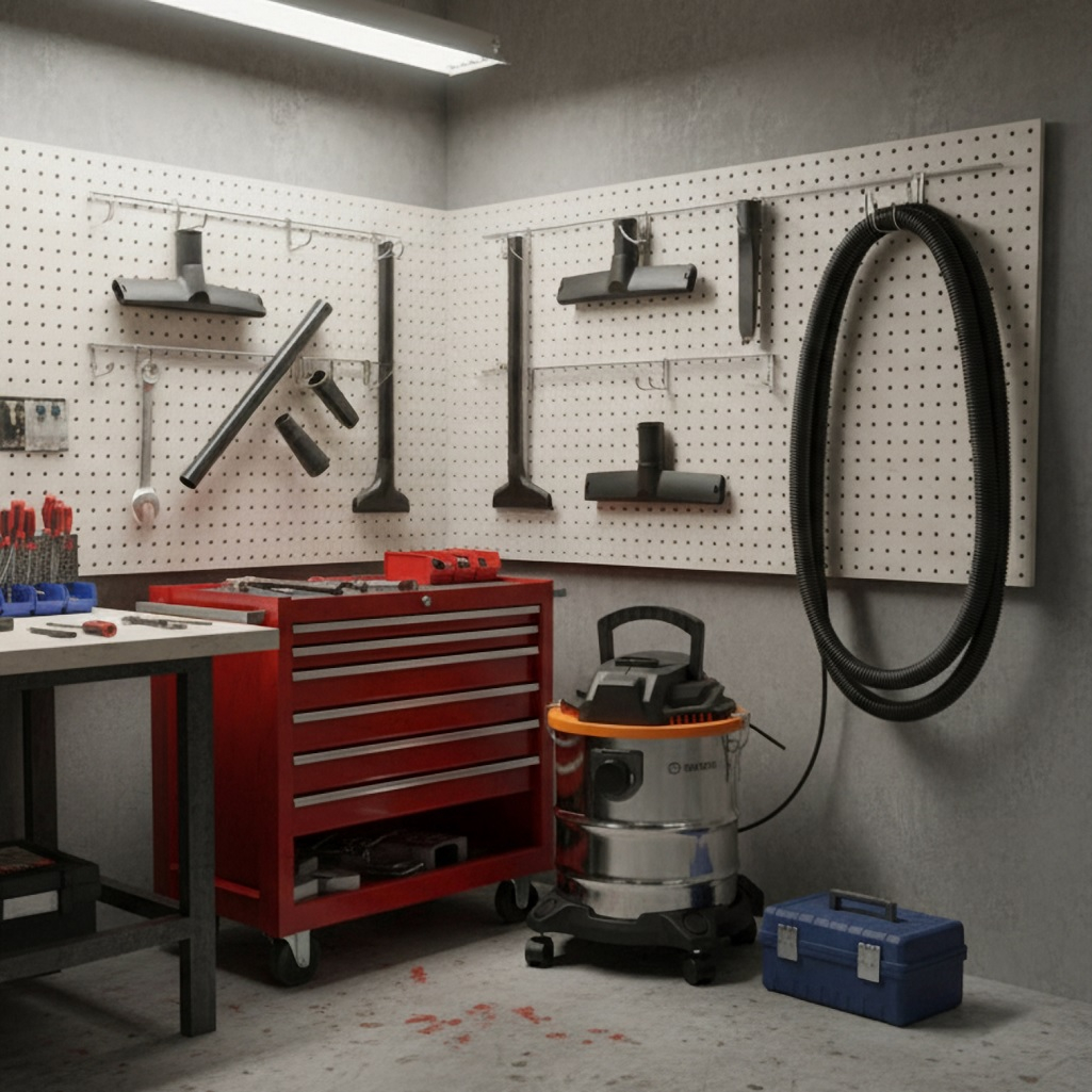 Пылесос строительный Вихрь СП-1500/20А, для сухой и влажной уборки, 1500 Вт