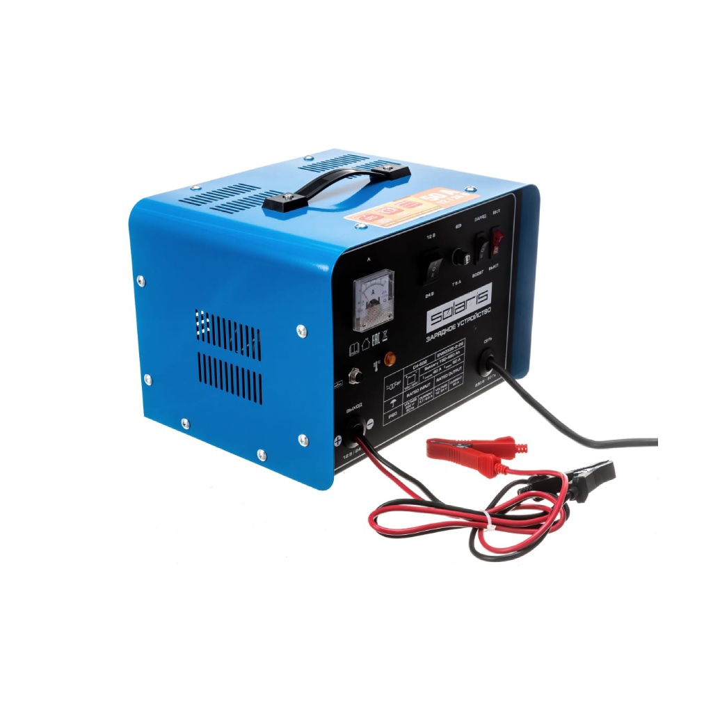 Зарядное устройство Solaris CH-502, SL2913-6, для 12 В и 24 В батарей, ток заряда 50А