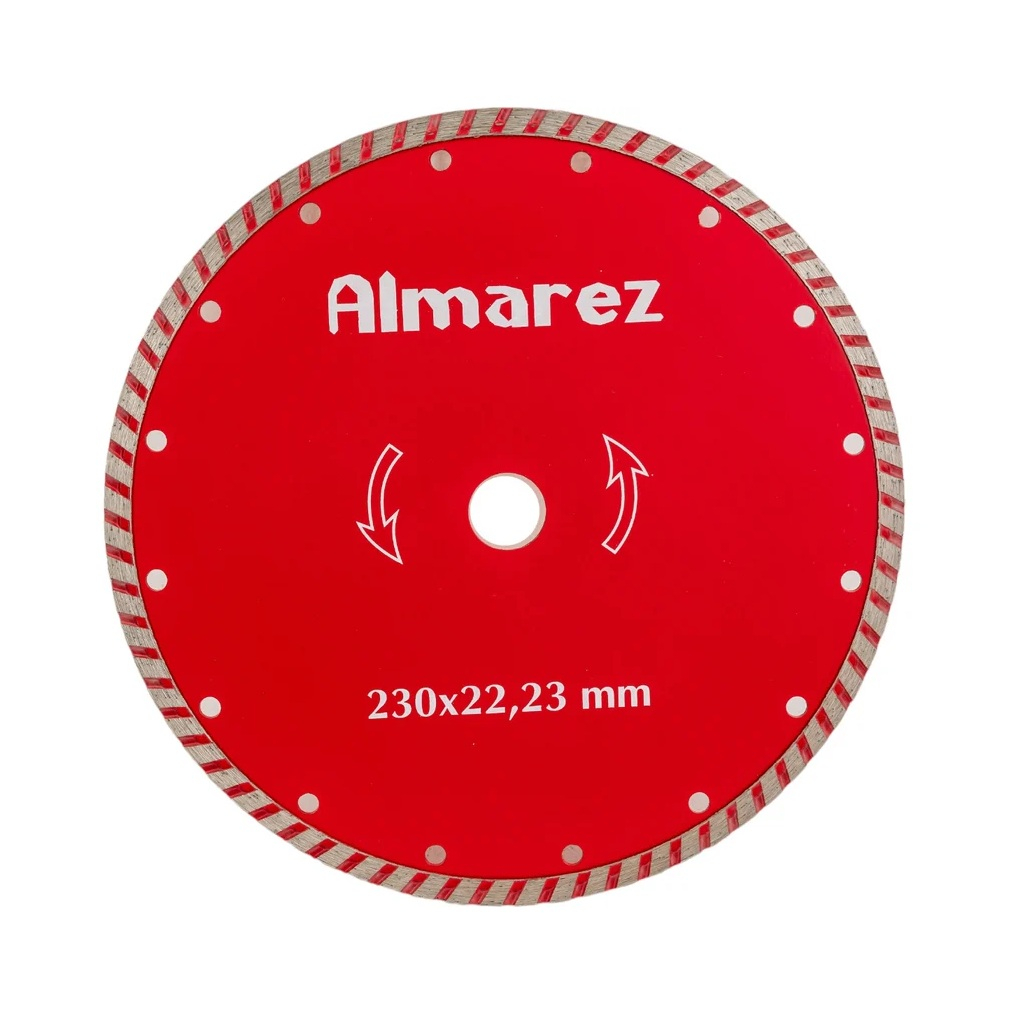 Диск алмазный Almarez Турбо 230х2.0х22.2 мм, по бетону, камню, кирпичу 301230