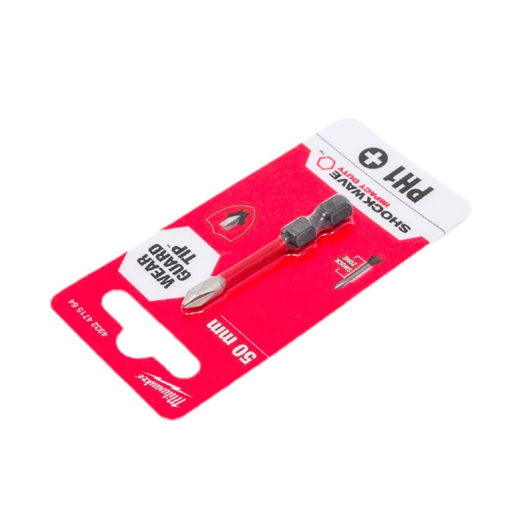 Бита Milwaukee Shockwave 4932471564, ударная PH1х50 мм, для шуруповерта