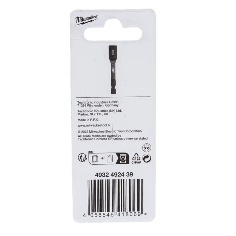 Бита торцевая Milwaukee, 8х65 мм 4932492439