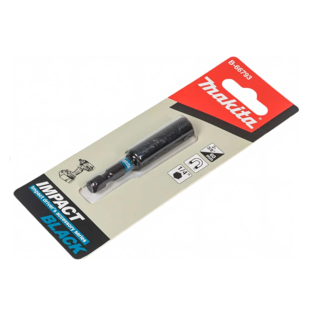 Держатель магнитный для бит Makita Impact Black B-66793, 60 мм, 1/4 дюйма, внутренний шестигранник