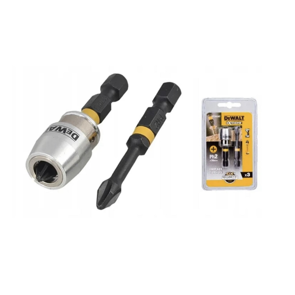 Биты с магнитным держателем DeWalt Extreme FlexTorq DT70536T, PH2, 57 мм, в наборе 2 штуки