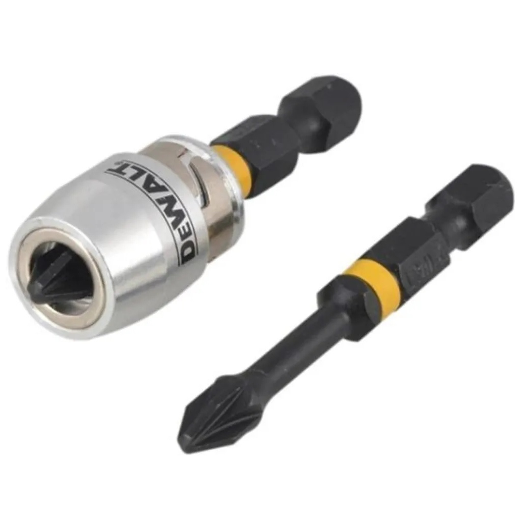 Биты с магнитным держателем DeWalt Extreme Magnetic Screw Lock DT70535T, PZ2, 57 мм, в наборе 2 штуки