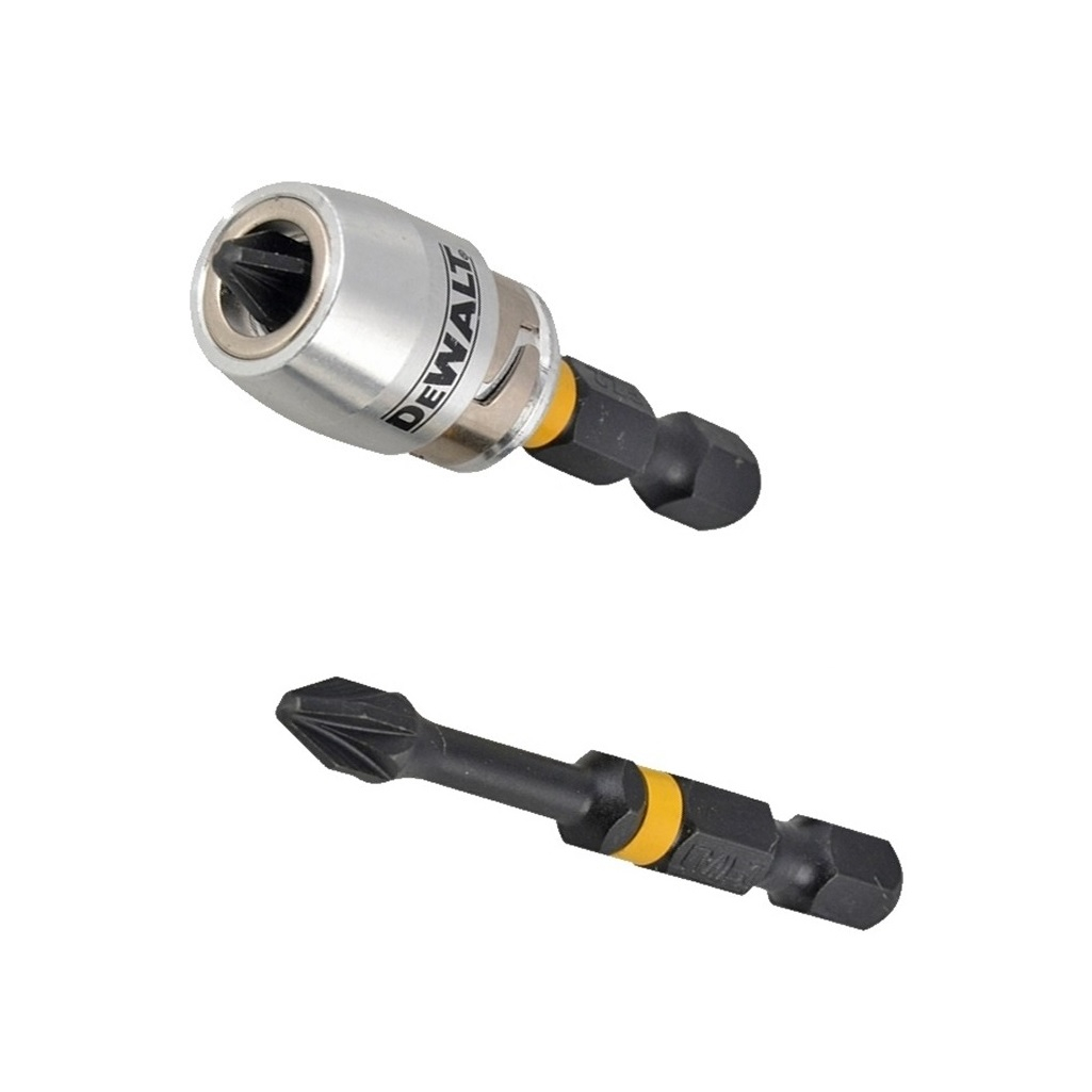 Биты с магнитным держателем DeWalt Extreme Magnetic Screw Lock DT70535T, PZ2, 57 мм, в наборе 2 штуки