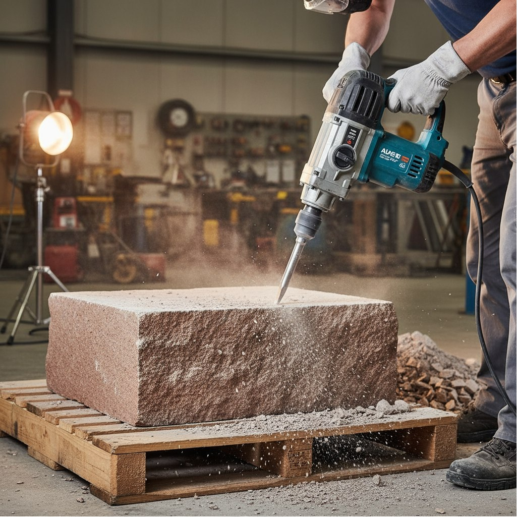 Зубило лопаточное Hanskonner H9018-HEX-F30X410X35, хвостовик SDS-plus