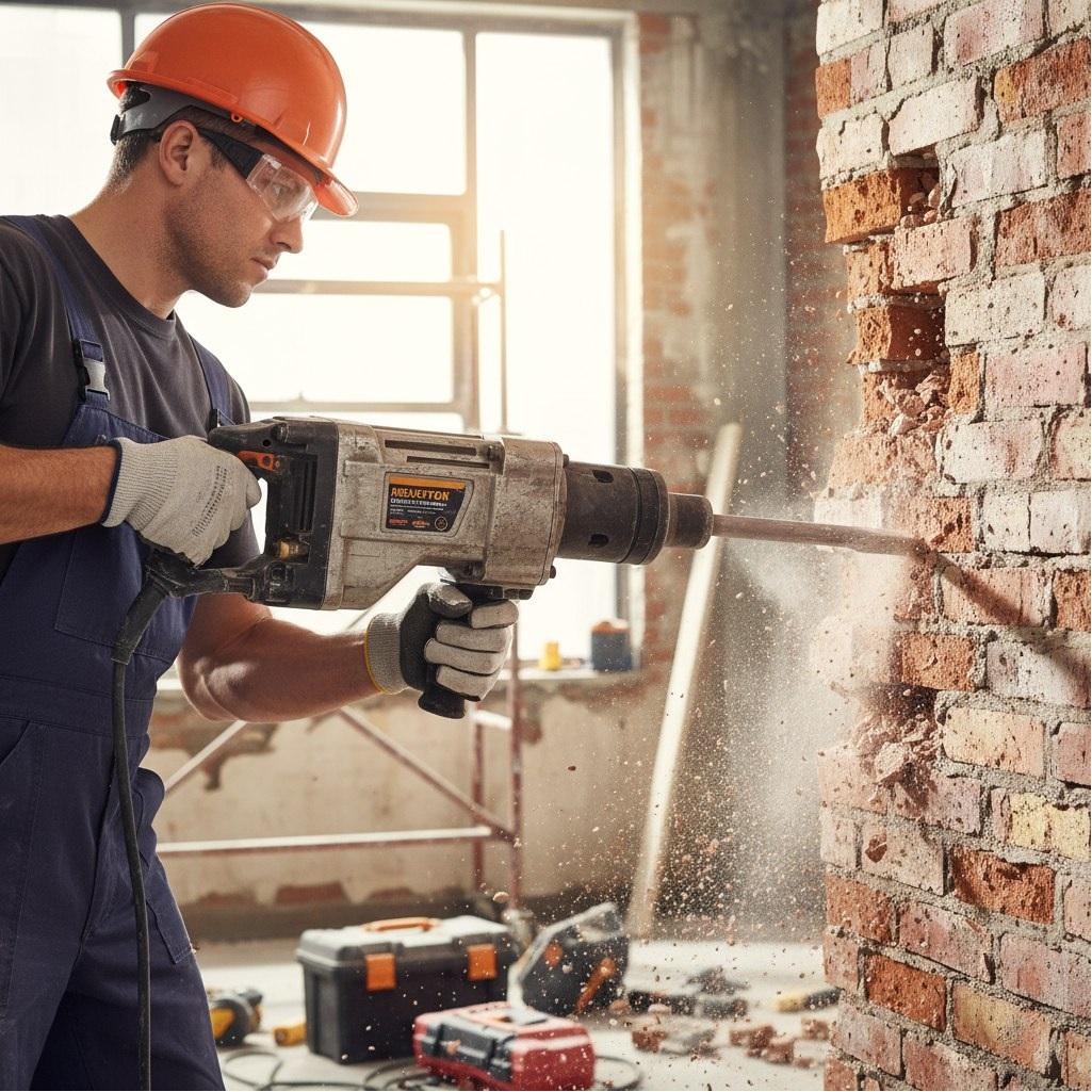 Зубило лопаточное Hanskonner H9018-HEX-F30X410X35, хвостовик SDS-plus