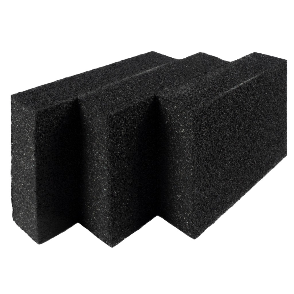 Губка шлифовальная Кедр 062-0002, средняя жесткость P60/80, P60/100, P80/120, размер 25х70х100 мм, в упаковке 3 шт