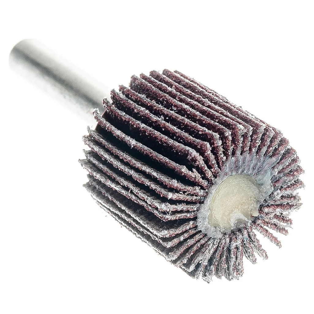 Круг лепестковый для дрели Matrix 74104, Р120, 20х20х6 мм, для обработки дерева, металла, пластика