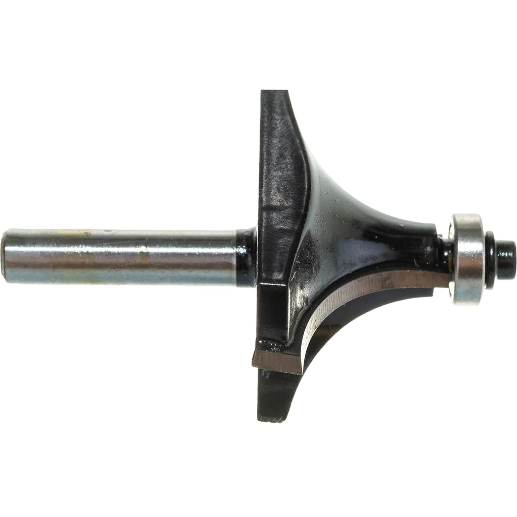 Фреза концевая Росомаха калевочная с нижним подшипником  d8 мм, D50 мм, H25 мм, R18 мм, кромочная 801712