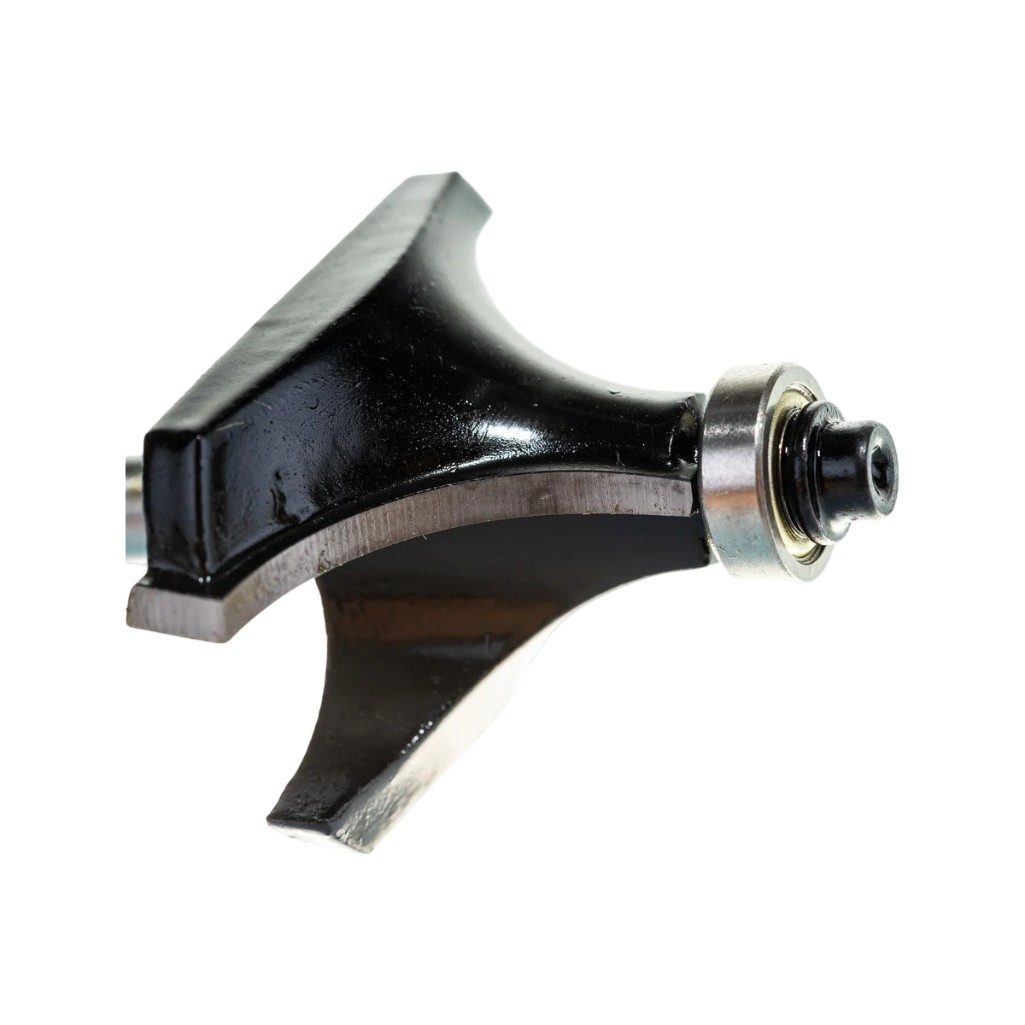 Фреза концевая Росомаха калевочная с нижним подшипником  d8 мм, D50 мм, H25 мм, R18 мм, кромочная 801712